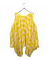 ISSEY MIYAKE (イッセイミヤケ) 総柄ノースリーブカットソー ホワイト×イエロー サイズ:SIZE 2：10000円