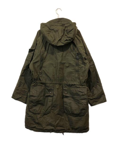 Barbour（バブアー）Barbour (バブアー) Engineered Garments (エンジニアードガーメンツ) コラボオイルドジップパーカ オリーブ サイズ:XSの古着・服飾アイテム