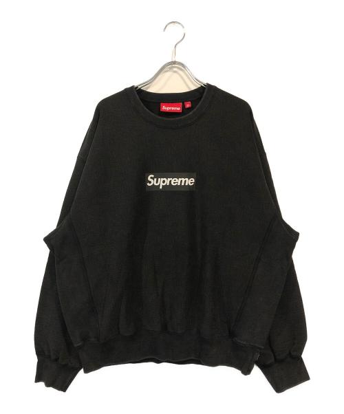 SUPREME（シュプリーム）Supreme (シュプリーム) Washed Box Logo Crewneck ブラック サイズ:Lの古着・服飾アイテム
