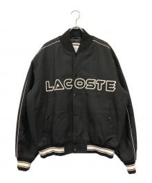 LACOSTE（ラコステ）の古着「コットンツイルバーシティジャケット」｜ブラック