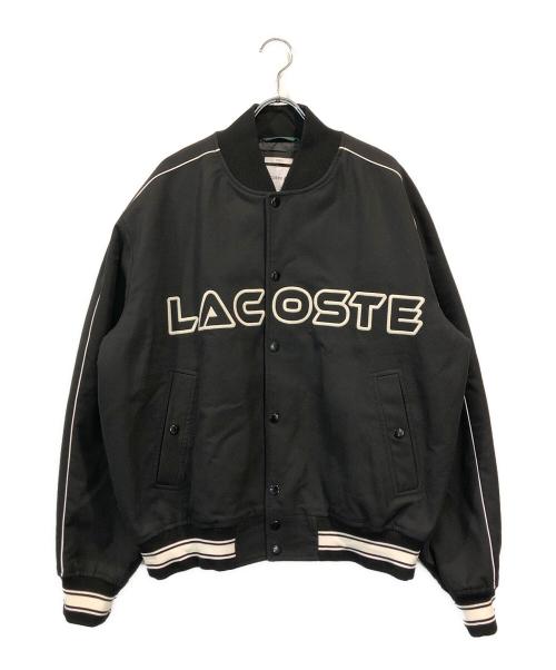 LACOSTE（ラコステ）LACOSTE (ラコステ) コットンツイルバーシティジャケット ブラック サイズ:Mの古着・服飾アイテム