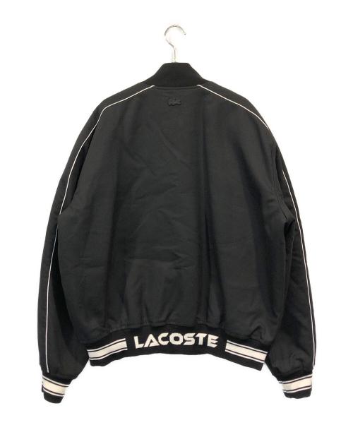 LACOSTE（ラコステ）LACOSTE (ラコステ) コットンツイルバーシティジャケット ブラック サイズ:Mの古着・服飾アイテム