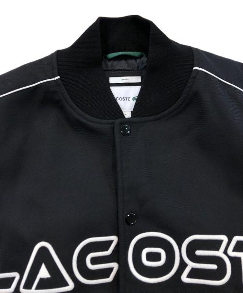 LACOSTE（ラコステ）LACOSTE (ラコステ) コットンツイルバーシティジャケット ブラック サイズ:Mの古着・服飾アイテム
