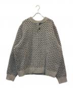 L.L.Beanエルエルビーン）の古着「バーズアイヘンリーネックニット」｜グレー