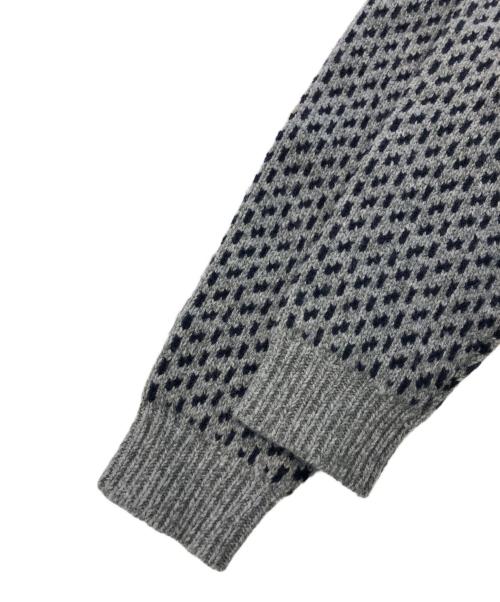 L.L.Bean（エルエルビーン）L.L.Bean (エルエルビーン) バーズアイヘンリーネックニット グレー サイズ:SIZE XXLの古着・服飾アイテム