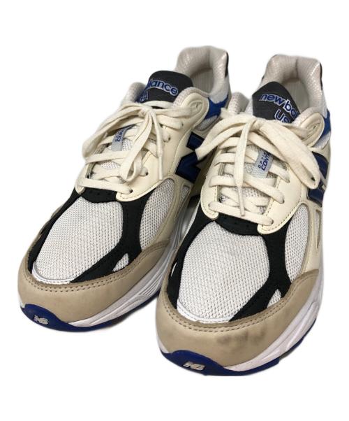 NEW BALANCE（ニューバランス）NEW BALANCE (ニューバランス) U990WB3 ホワイト×ブルー サイズ:28.5の古着・服飾アイテム