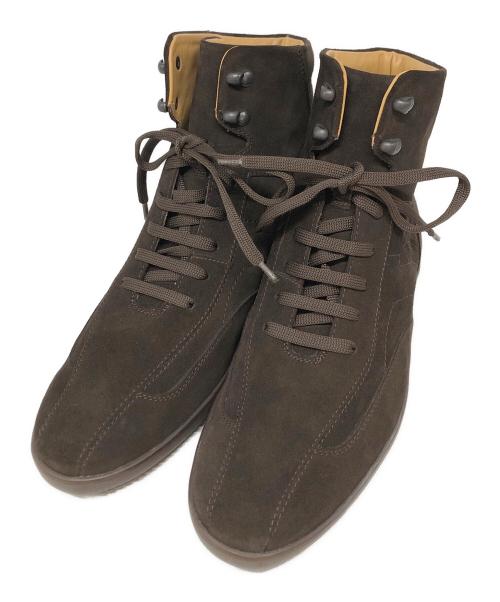 Salvatore Ferragamo（サルヴァトーレ フェラガモ）Salvatore Ferragamo (サルヴァトーレ フェラガモ) DESTINOスウェードハイカットシューズ ブラウン サイズ:SIZE7の古着・服飾アイテム