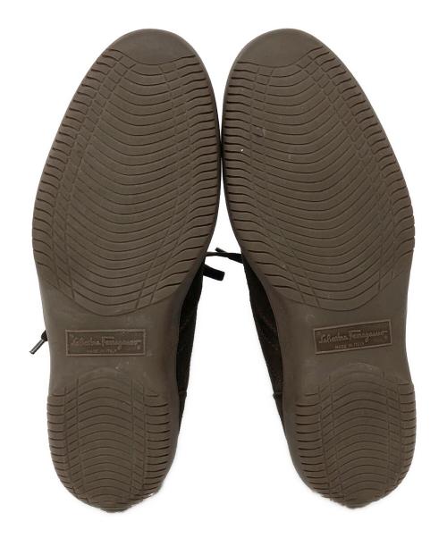 Salvatore Ferragamo（サルヴァトーレ フェラガモ）Salvatore Ferragamo (サルヴァトーレ フェラガモ) DESTINOスウェードハイカットシューズ ブラウン サイズ:SIZE7の古着・服飾アイテム