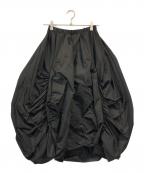 ENFOLDエンフォルド）の古着「GATHER O SKIRT」｜ブラック