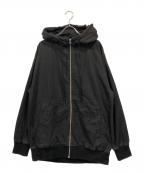 MINEDENIMマインデニム）の古着「バックプリントフーデッドジャケット」｜ブラック