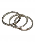 Rags McGREGORラグスマックレガー）の古着「3連シルバーリング」｜シルバー