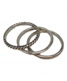 Rags McGREGOR（ラグスマックレガー）の古着「3連シルバーリング」｜シルバー