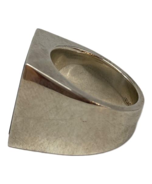 Rags McGREGOR（ラグスマックレガー）Rags McGREGOR (ラグスマックレガー) スクエアシルバーオニキスリング シルバー×ブラック サイズ:13号の古着・服飾アイテム