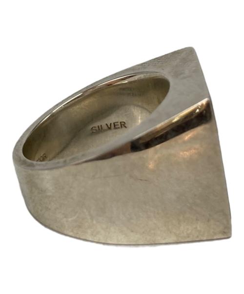 Rags McGREGOR（ラグスマックレガー）Rags McGREGOR (ラグスマックレガー) スクエアシルバーオニキスリング シルバー×ブラック サイズ:13号の古着・服飾アイテム