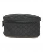 GUCCIグッチ）の古着「GGナイロンウエストバッグ」｜ブラック