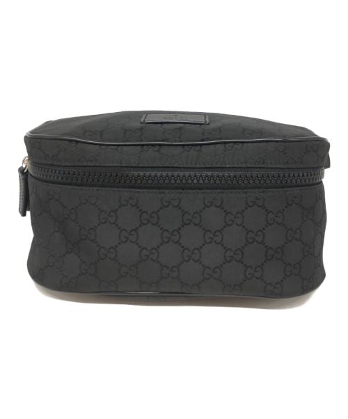 GUCCI（グッチ）GUCCI (グッチ) GGナイロンウエストバッグ ブラックの古着・服飾アイテム