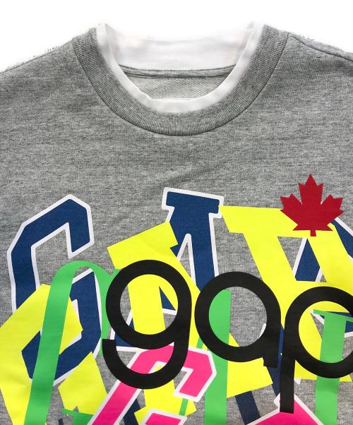 GAP（ギャップ）GAP (ギャップ) DSQUARED2 (ディースクエアード) ペイントプリントスウェット グレー サイズ:Mの古着・服飾アイテム