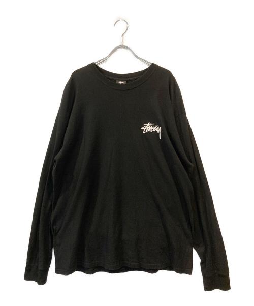 stussy（ステューシー）stussy (ステューシー) ピース＆ラブプリントTシャツ ブラック サイズ:SIZE XLの古着・服飾アイテム