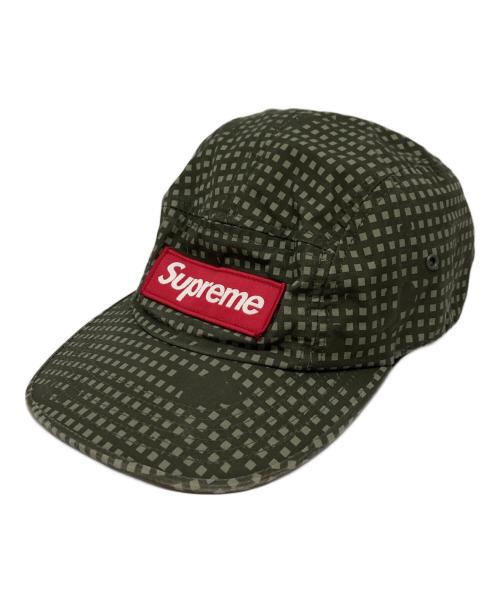 SUPREME（シュプリーム）Supreme (シュプリーム) グリッドカモ5パネルキャンプキャップ グリーンの古着・服飾アイテム