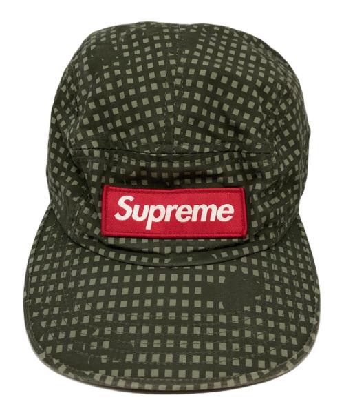 SUPREME（シュプリーム）Supreme (シュプリーム) グリッドカモ5パネルキャンプキャップ グリーンの古着・服飾アイテム