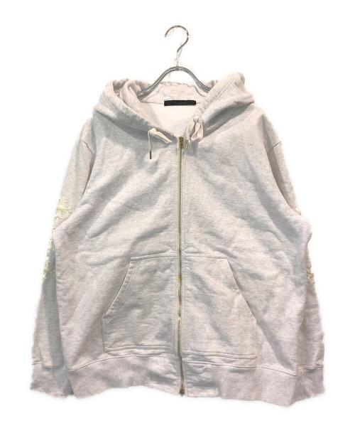 TATRAS（タトラス）TATRAS (タトラス) 袖ロゴ刺繍パーカー グレー サイズ:SIZE03の古着・服飾アイテム