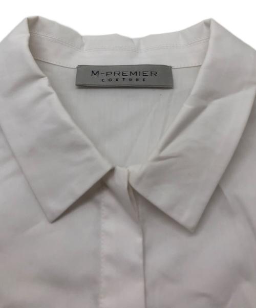 M-PREMIER（エムプルミエ）M-PREMIER (エムプルミエ) ストレッチブロードバルーンスリーブブラウス ホワイト サイズ:34の古着・服飾アイテム
