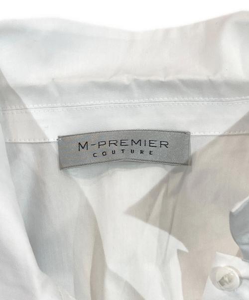 M-PREMIER（エムプルミエ）M-PREMIER (エムプルミエ) ストレッチブロードバルーンスリーブブラウス ホワイト サイズ:34の古着・服飾アイテム