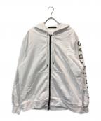 TATRASタトラス）の古着「袖ロゴジップパーカー」｜ホワイト