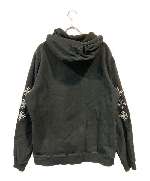 TATRAS（タトラス）TATRAS (タトラス) 袖刺繍プルオーバーパーカー ブラック サイズ:SIZE 03の古着・服飾アイテム