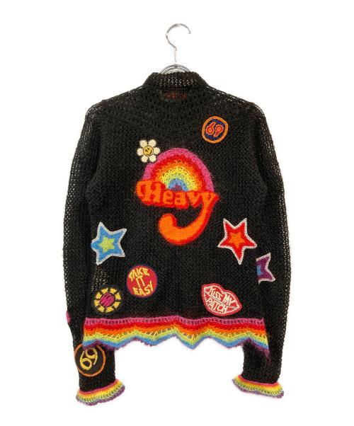 Hysteric Glamour（ヒステリックグラマー）Hysteric Glamour (ヒステリックグラマー) オールドジップアップワッペンカーディガン ブラック サイズ:SIZE Freeの古着・服飾アイテム