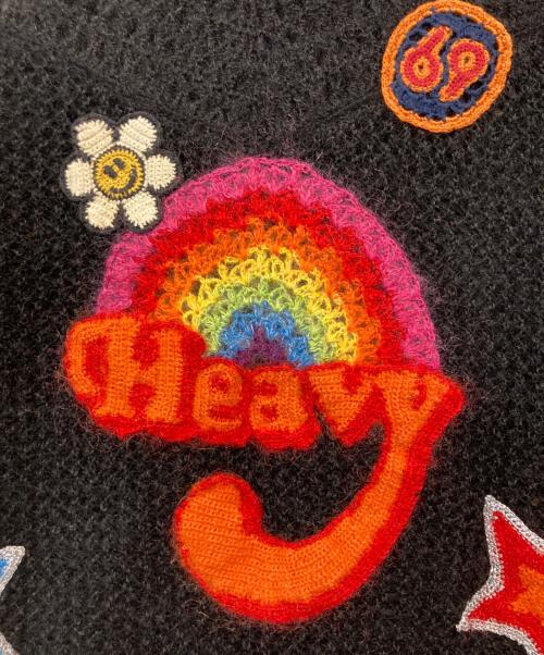 Hysteric Glamour（ヒステリックグラマー）Hysteric Glamour (ヒステリックグラマー) オールドジップアップワッペンカーディガン ブラック サイズ:SIZE Freeの古着・服飾アイテム