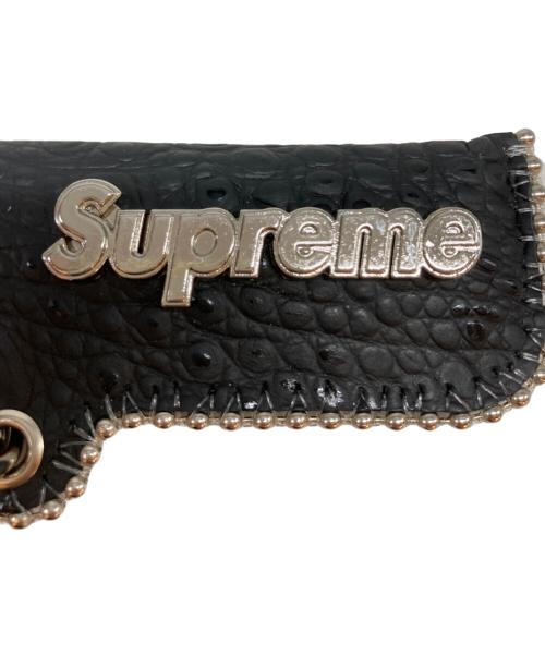 SUPREME（シュプリーム）Supreme (シュプリーム) b.b.simon (ビービーサイモン) Leather Lighter Case Keychain ブラックの古着・服飾アイテム