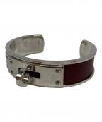 HERMESエルメス）の古着「ケリーバングル」｜シルバー×ブラウン