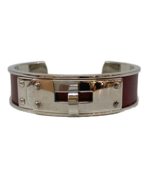 HERMES（エルメス）HERMES (エルメス) ケリーバングル シルバー×ブラウンの古着・服飾アイテム