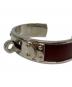 中古・古着 HERMES (エルメス) ケリーバングル シルバー×ブラウン：25000円