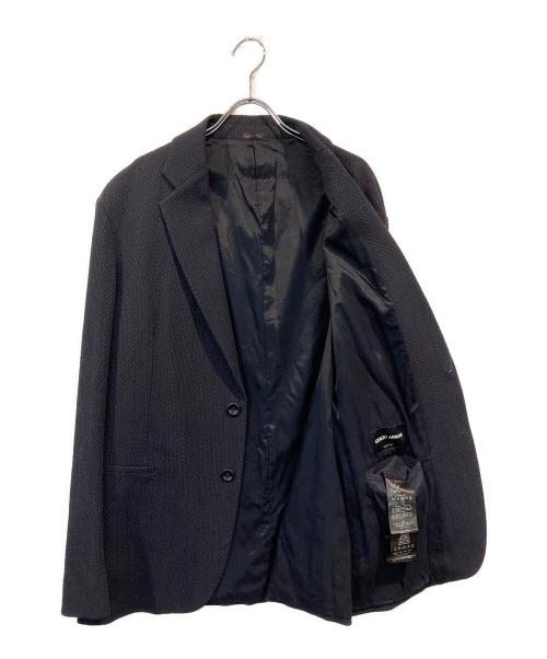 GIORGIO ARMANI（ジョルジョアルマーニ）GIORGIO ARMANI (ジョルジョアルマーニ) 2Bシングルジャケット ネイビー サイズ:SIZE 52の古着・服飾アイテム