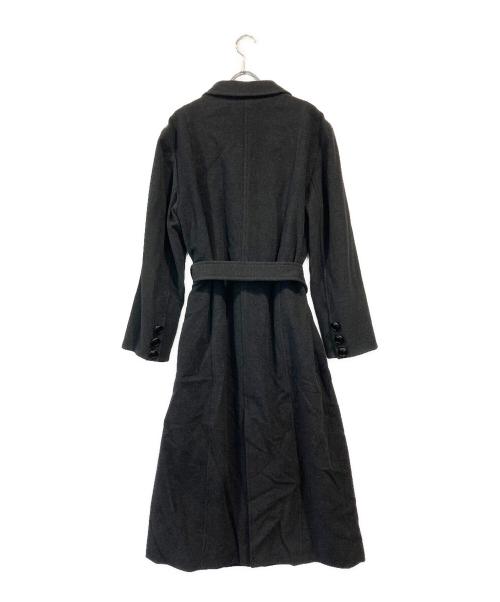 Christian Dior（クリスチャン ディオール）Christian Dior (クリスチャン ディオール) アンゴラ混ロングコート ネイビー サイズ:11号の古着・服飾アイテム