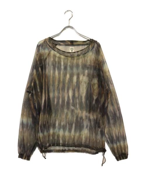 South2 West8（サウスツー ウエストエイト）south2 west8 (サウスツー ウエストエイト) メッシュカットソー グリーン サイズ:-の古着・服飾アイテム