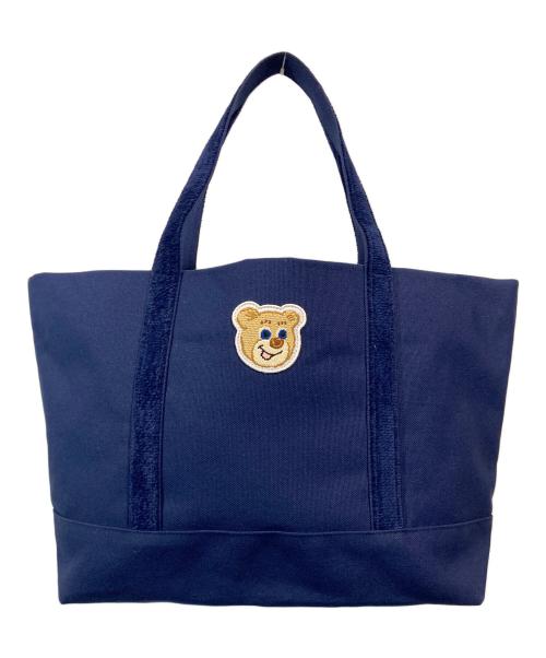 FEILER（フェイラー）FEILER (フェイラー) オールドテディ ワッペントートバッグ ネイビーの古着・服飾アイテム