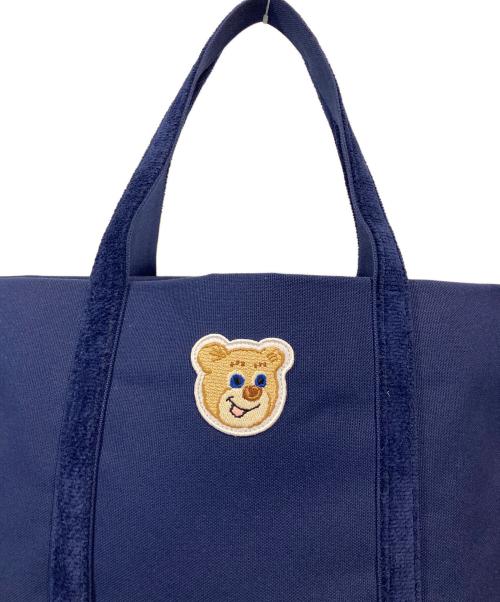 FEILER（フェイラー）FEILER (フェイラー) オールドテディ ワッペントートバッグ ネイビーの古着・服飾アイテム