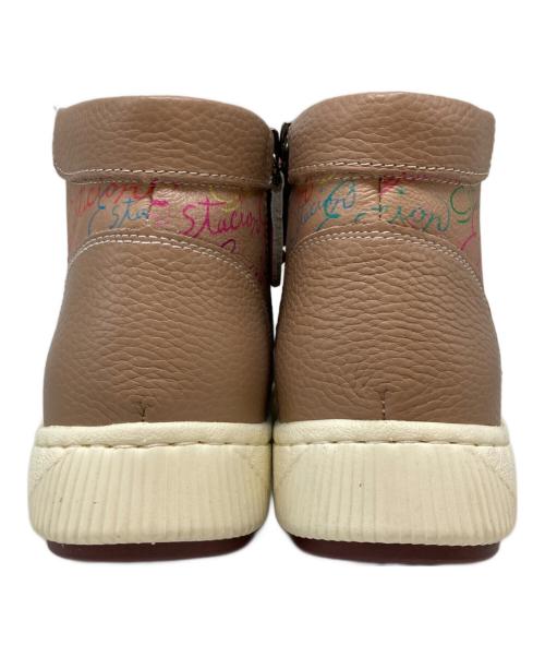 estacion（エスタシオ）ESTACION (エスタシオ) ロゴエアサイクル本革ハイカットスニーカー ベージュ サイズ:SIZE Sの古着・服飾アイテム