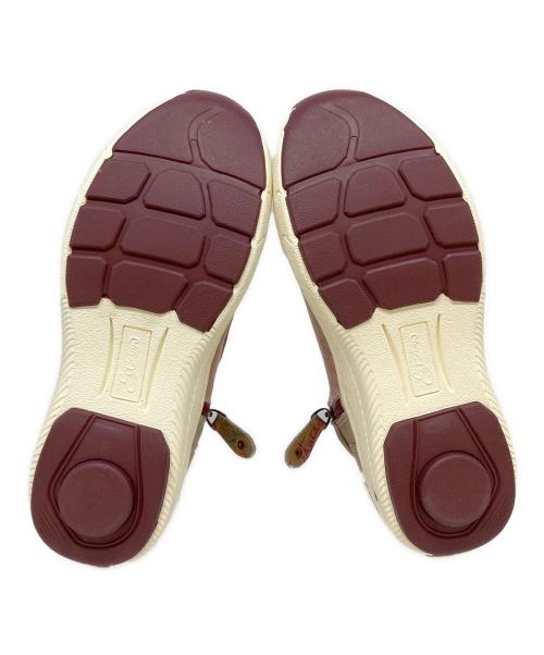 estacion（エスタシオ）ESTACION (エスタシオ) ロゴエアサイクル本革ハイカットスニーカー ベージュ サイズ:SIZE Sの古着・服飾アイテム