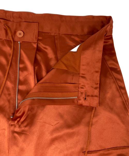 Y-3（ワイスリー）Y-3 (ワイスリー) サテンカーゴパンツ オレンジ サイズ:Lの古着・服飾アイテム