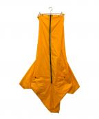 ISSEY MIYAKEイッセイミヤケ）の古着「AIR Series Deformation Zip Wide Coat」｜オレンジ