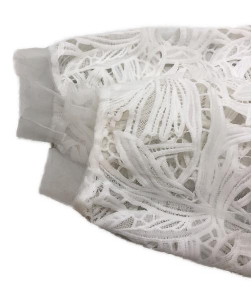 AULA AILA（アウラアイラ）AULA AILA (アウラアイラ) LOOSE LACE SHIRT ホワイト サイズ:SIZE 0の古着・服飾アイテム