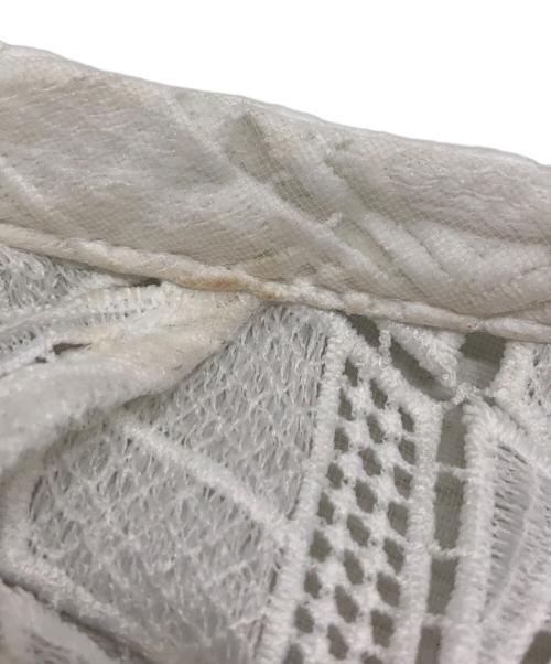 AULA AILA（アウラアイラ）AULA AILA (アウラアイラ) LOOSE LACE SHIRT ホワイト サイズ:SIZE 0の古着・服飾アイテム