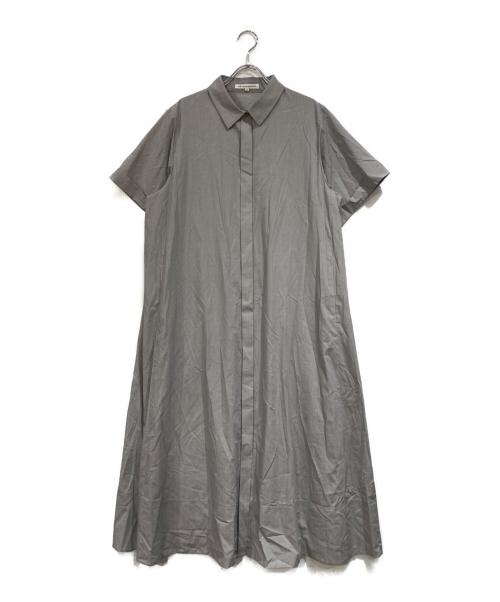23区（ニジュウサンク）23区 (ニジュウサンク) CLASSY (クラッシィ) ビスチェコンビ シャツワンピース グレー サイズ:SIZE 48の古着・服飾アイテム