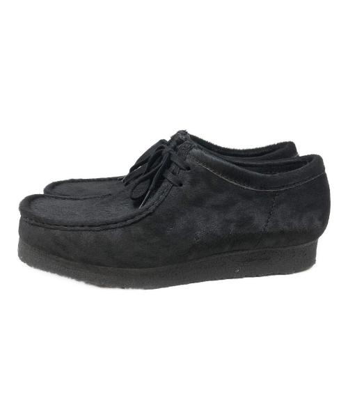 CLARKS ORIGINALS（クラークス オリジナルズ）Clarks Originals (クラークス オリジナルズ) ワラビー ブラックヘアーオン ブラック サイズ:SIZE UK9の古着・服飾アイテム