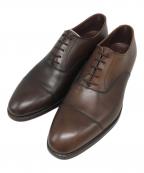Crockett & Jonesクロケット＆ジョーンズ）の古着「ケント内羽根ストレートチップシューズ」｜ダークブラウン