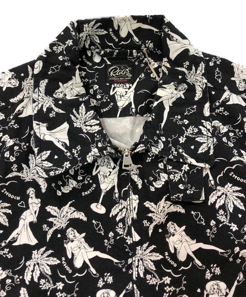 Rags McGREGOR（ラグスマックレガー）Rags McGREGOR (ラグスマックレガー) ドリズラーアロハガール ブラック×ホワイト サイズ:Mの古着・服飾アイテム